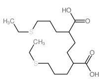 2,5-bis(3-ethylsulfanylpropyl)hexanedioic acid Structure