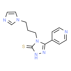 4-[3-(1H-imidazol-1-yl)propyl]-5-(pyridin-4-yl)-4H-1,2,4-triazole-3-thiol Structure