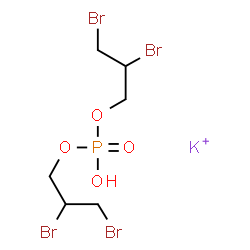 BIS(2,3-DIBROMOPROPYL)PHOSPHATE,POTASSIUMSALT structure