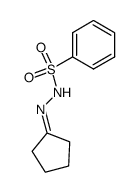 cyclopentanone benzenesulfonylhydrazone Structure
