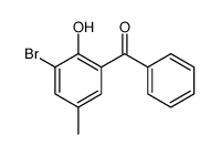 (3-bromo-2-hydroxy-5-methylphenyl)-phenylmethanone结构式