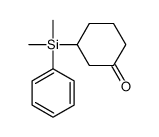 3-[dimethyl(phenyl)silyl]cyclohexan-1-one Structure