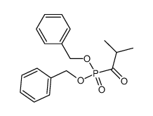 isobutyrylphosphonic acid dibenzyl ester Structure