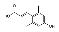 (E)-3-(4-hydroxy-2,6-dimethylphenyl)prop-2-enoic acid结构式