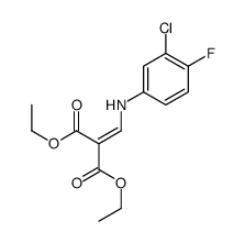diethyl [[(3-chloro-4-fluorophenyl)amino]methylene]malonate Structure