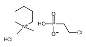 2-chloroethylphosphonic acid,1,1-dimethylpiperidin-1-ium,chloride Structure