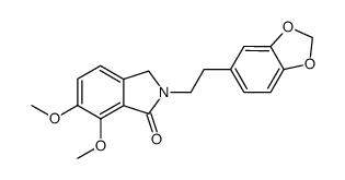 2-(3,4-methylenedioxyphenethyl)-6,7-dimethoxyphthalimidine Structure