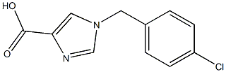 1-(4-Chlorobenzyl)-1H-imidazole-4-carboxylic acid Structure