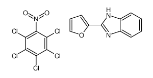 2-(furan-2-yl)-1H-benzimidazole,1,2,3,4,5-pentachloro-6-nitrobenzene结构式