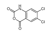 6,7-dichloro-1H-3,1-benzoxazine-2,4-dione结构式