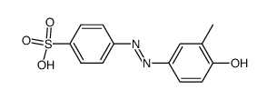 4-(3-methyl-4-hydroxyphenylazo)benzenesulfonic acid结构式