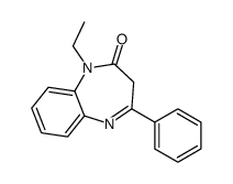 1-ethyl-4-phenyl-3H-1,5-benzodiazepin-2-one结构式