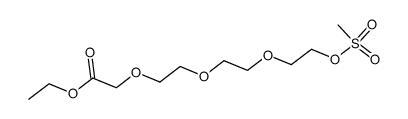 ethyl [2-[2-(2-mesyloxyethoxy)ethoxy]ethoxy]acetate结构式