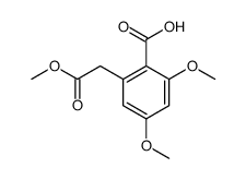 2,4-dimethoxy-6-(methoxycarbonylmethyl)benzoic acid结构式