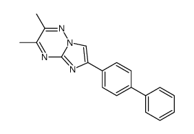 2,3-dimethyl-6-(4-phenylphenyl)imidazo[1,2-b][1,2,4]triazine Structure