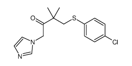 4-(4-chlorophenyl)sulfanyl-1-imidazol-1-yl-3,3-dimethylbutan-2-one Structure