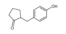 2-[(4-hydroxyphenyl)methyl]cyclopentan-1-one Structure
