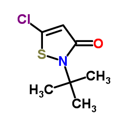 2-叔丁基-5-氯异噻唑-3(2H)-酮结构式