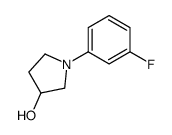 (R)-1-(3-氟苯基)吡咯烷-3-醇结构式