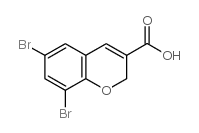 6,8-二溴-2H-色烯-3-羧酸结构式