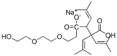 sodium 4-[2-[2-(2-hydroxyethoxy)ethoxy]ethyl] 2-(triisobutenyl)succinate Structure