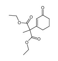 methyl-(3-oxo-cyclohex-1-enyl)-malonic acid diethyl ester结构式