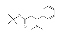 tert-butyl 3-(dimethylamino)-3-phenylpropanoate Structure