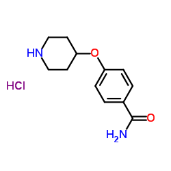 4-(哌啶-4-基氧基)苯甲酰胺盐酸盐结构式