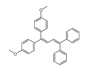 1-methoxy-4-[1-(4-methoxyphenyl)-4,4-diphenylbuta-1,3-dienyl]benzene结构式