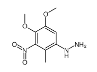 (4,5-dimethoxy-2-methyl-3-nitro-phenyl)-hydrazine结构式