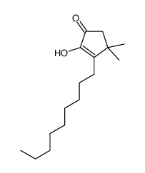 2-羟基-4,4-二甲基-3-壬基环-2-环戊酮结构式