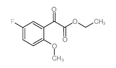 5-氟-2-甲氧基苯甲酰基甲酸乙酯结构式