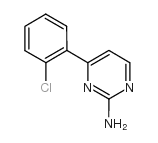 4-(2-chlorophenyl)pyrimidin-2-amine结构式