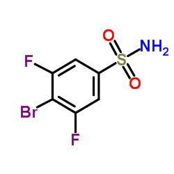 4-Bromo-3,5-difluorobenzenesulfonamide Structure