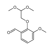 2-(2,2-dimethoxyethoxy)-3-methoxybenzaldehyde结构式