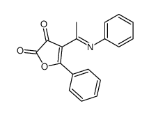4-(C-methyl-N-phenylcarbonimidoyl)-5-phenylfuran-2,3-dione结构式