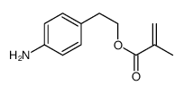 2-(4-aminophenyl)ethyl 2-methylprop-2-enoate结构式
