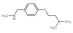N,N-二甲基-2-{4-[(甲基氨基)甲基]苯氧基}乙胺结构式