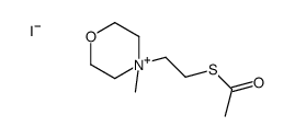 S-[2-(4-methylmorpholin-4-ium-4-yl)ethyl] ethanethioate,iodide Structure