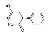 (+)-(S)-2-(p-tolyl)butane-1,4-dioic acid Structure