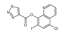 (5-chloro-7-iodoquinolin-8-yl) thiadiazole-4-carboxylate结构式