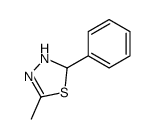 5-methyl-2-phenyl-2,3-dihydro-1,3,4-thiadiazole Structure