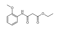 Propanoic acid, 3-[(2-methoxyphenyl)amino]-3-oxo-, ethyl ester Structure