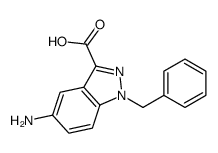 5-Amino-1-benzyl-1H-indazole-3-carboxylic acid Structure
