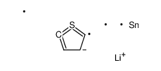 lithium,trimethyl(2H-thiophen-2-id-5-yl)stannane结构式