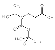 N-Boc-3-isopropylamino-propionic acid Structure
