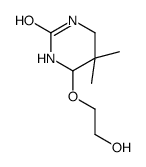 4-(2-hydroxyethoxy)-5,5-dimethyl-1,3-diazinan-2-one结构式