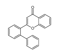 2-(2-phenylphenyl)chromen-4-one结构式