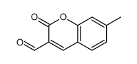 7-methyl-2-oxochromene-3-carbaldehyde Structure