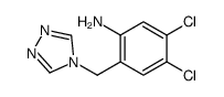 4,5-dichloro-2-(1,2,4-triazol-4-ylmethyl)aniline Structure